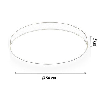 Plafoniera led 70 watt rotonda lampada rosa luce fredda o naturale