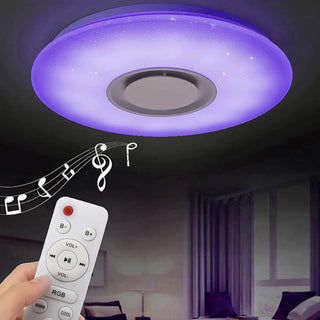 Plafoniera led RGB dimmerabile cassa bluetooh 65W telecomando APP