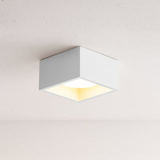 Plafoniera da soffitto in gesso 1 diffusore 1 faretto GX53 10W CCT