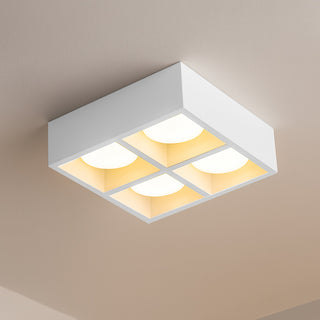 Plafoniera da soffitto in gesso 4 diffusore 4 faretto GX53 40W CCT