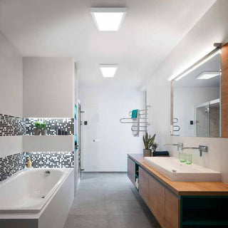 Plafoniera 120x30 cm pannello led 40 watt tre colorazione di luce CCT