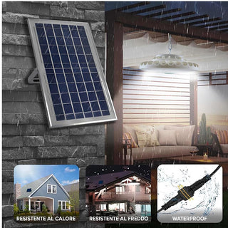 Plafoniera led a pannello solare 200 400W dimmerabile IP55 6500k