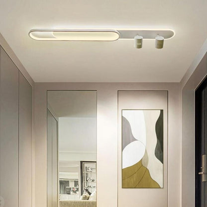 Plafoniera lampada sa soffitto a led 50 watt 2 faretti spot orientabili gu10 luce fredda 6500k naturale 4000k