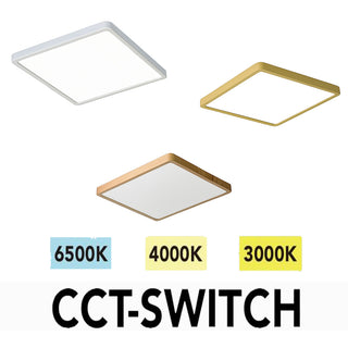 Plafoniera led slim quadrata 45 watt tecnologia CCT da 6500 a 2700k