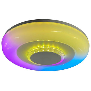 Plafoniera RGB 72W con cassa bluetooth telecomando e APP opaca