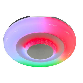 Plafoniera RGB 72W con cassa bluetooth telecomando e APP opaca