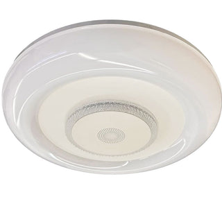 Plafoniera RGB 72W con cassa bluetooth telecomando e APP opaca