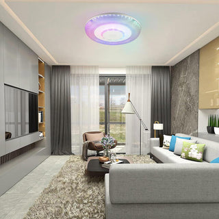 Plafoniera RGB 72W con cassa bluetooth telecomando e APP trasparente