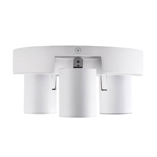 Plafoniera 3 diffusori orientabile tonda da soffitto parete GU10