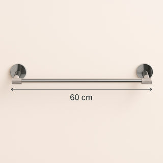 Porta asciugamani lungo da 40 e 60 cm in acciaio modello Stella