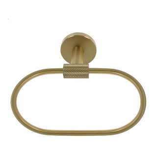 Porta asciugamani ad anello oro a parete in acciaio modello Stella