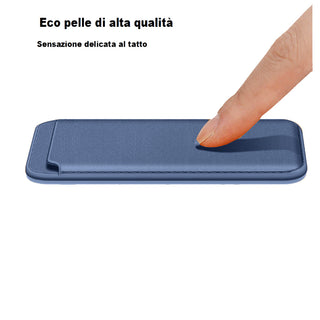 Porta carta di credito magnetico per cellulare iPhone e cover