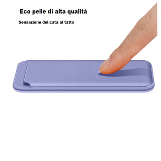 Porta carta di credito magnetico per cellulare iPhone e cover