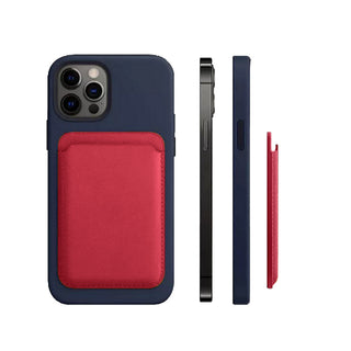 Porta carta di credito magnetico per cellulare iPhone e cover