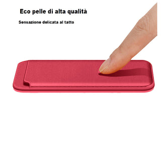 Porta carta di credito magnetico per cellulare iPhone e cover
