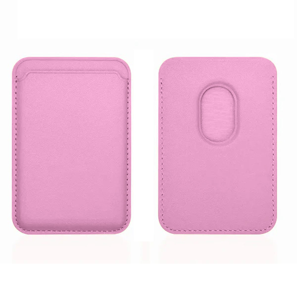 Porta carta di credito  in ecopelle magnetico compatibile per cellulare iPhone e cover portacarte calamitato