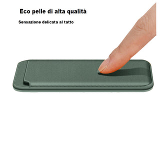 Porta carta di credito magnetico per cellulare iPhone e cover