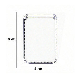 Porta carta di credito magnetico per cellulare iPhone e cover