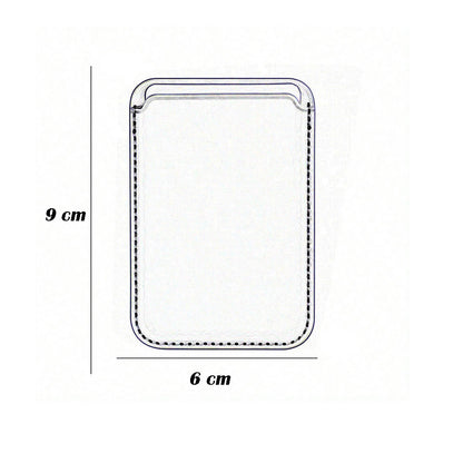 Porta carta di credito  in ecopelle magnetico compatibile per cellulare iPhone e cover portacarte calamitato