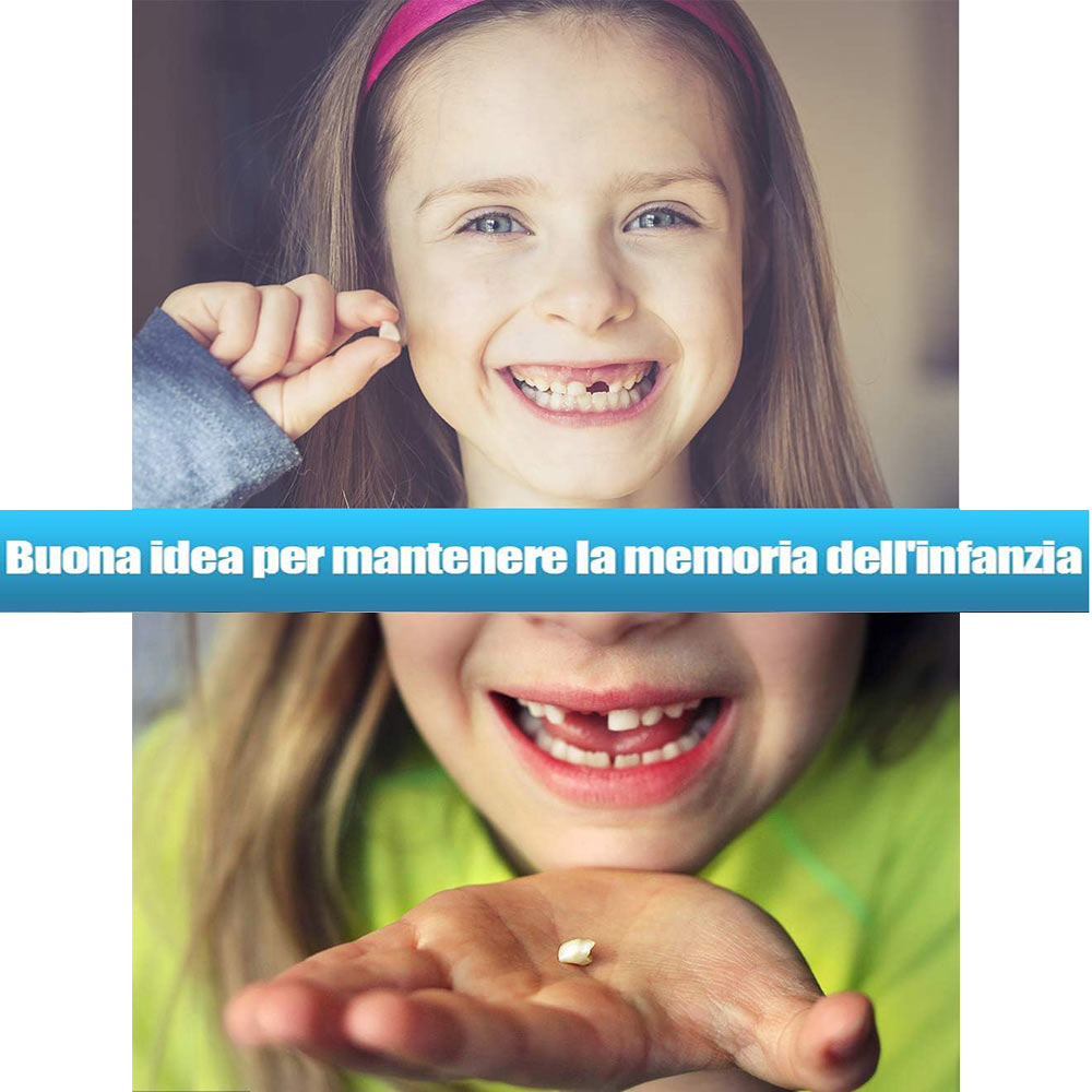 Scatoletta porta dentini da latte cofanetto legno scatola porta denti ombelico per maschietto idea regalo