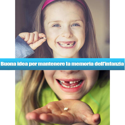 Scatoletta porta dentini da latte cofanetto legno scatola porta denti ombelico per maschietto idea regalo