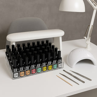 Organizer trucchi 36 scomparti espositore smalti rossetti cosmetici