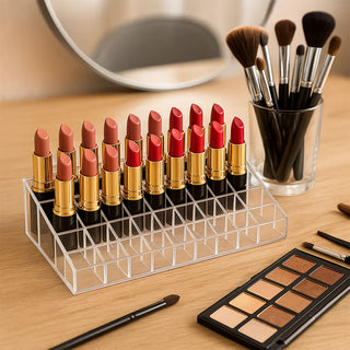 Organizer trucchi 36 scomparti espositore smalti rossetti cosmetici