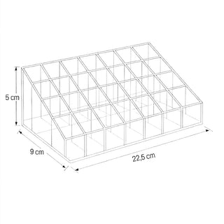 Organizer trucchi 36 scomparti espositore smalti rossetti cosmetici