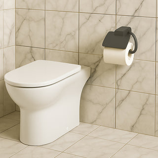 Porta rotolo con coperchio x carta igienica stilizzato modello Cromia