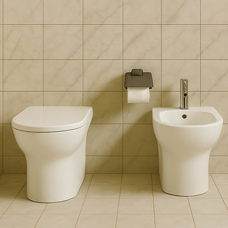 Porta rotolo con coperchio x carta igienica stilizzato modello Cromia