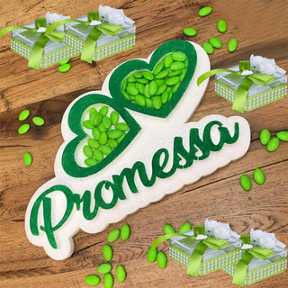 Set 12 scatolina portaconfetti per promessa di matrimonio bomboniere