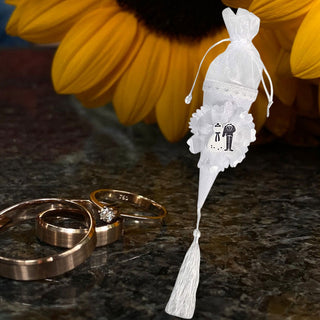 Cono portariso per matrimonio portaconfetti per confettata