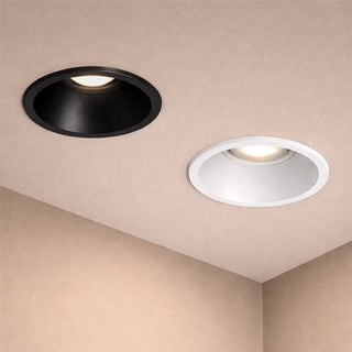 Porta faretto incasso tondo per cartongesso orientabile GU10-MR16