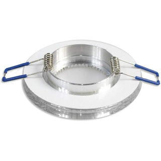 Portafaretto da incasso rotondo oro o argento per faretti GU10