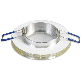 Portafaretto da incasso rotondo oro o argento per faretti GU10