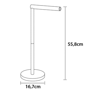 Piantana porta rotolo da terra con vano scorta per bagno da terra