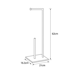 Piantana porta rotolo da terra porta asciugamani in metallo da bagno