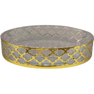 Set accessori bagno 3 pezzi oro dispense bicchiere piattino