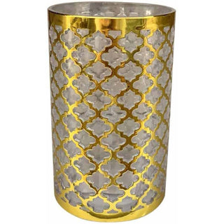 Set accessori bagno 3 pezzi oro dispense bicchiere piattino