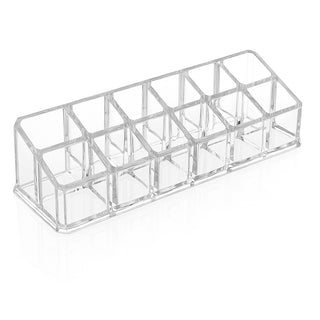 Organizer trucchi 12 scomparti espositore smalti rossetti cosmetici