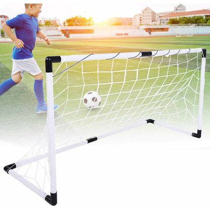 Set 2 porte da calcio per bambini gioco porta da calcetto con rete pallone gonfiatore