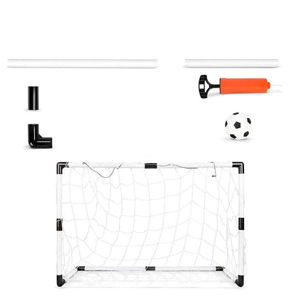 Set 2 porte da calcio per bambini gioco porta da calcetto con rete pallone gonfiatore