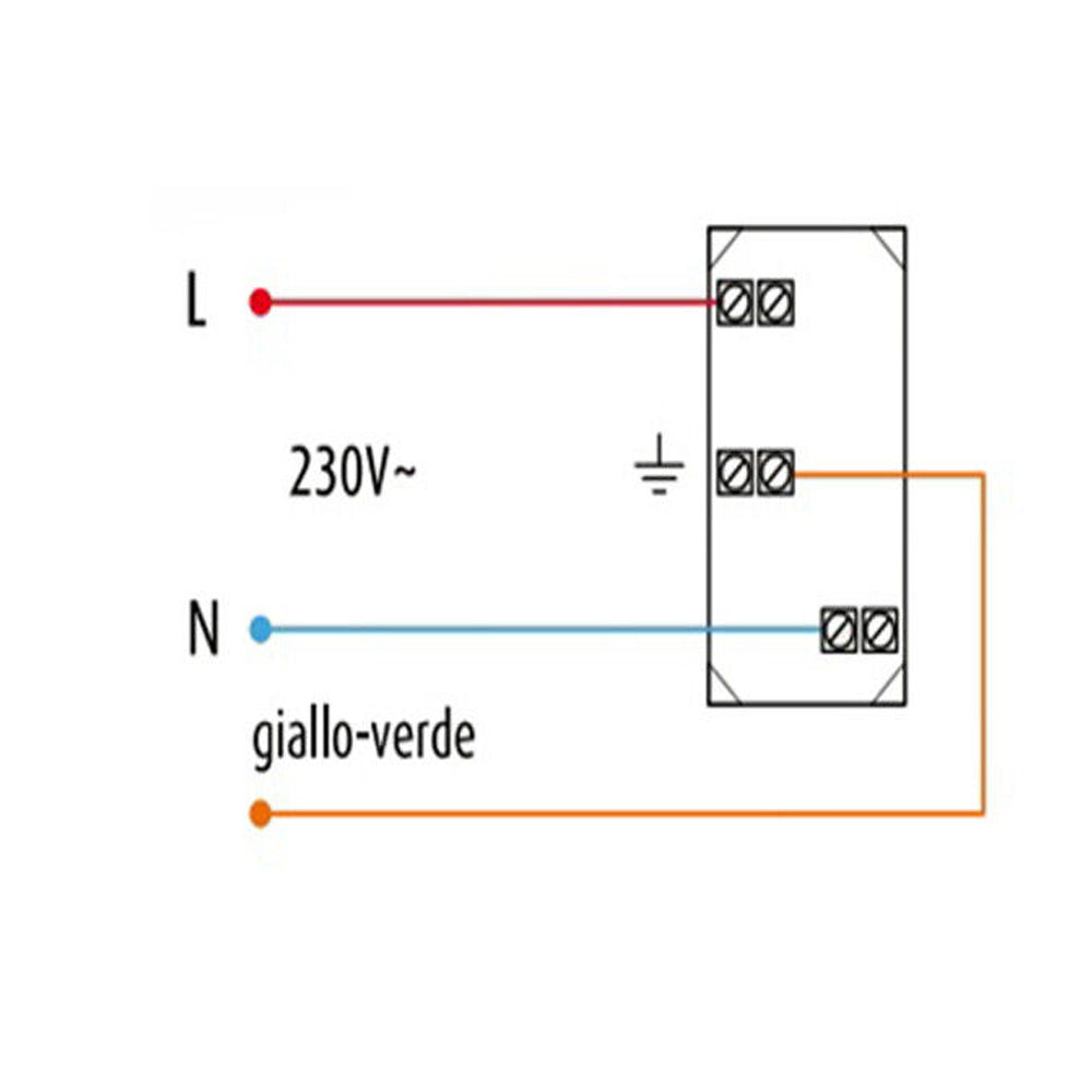 Prese bipasso bivalente 10-16A compatibile con vimar plana presa elettrica a muro spina