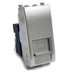 Presa di rete LAN  RJ45 8Pin Cat5 compatibile con vimar plana