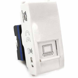 Presa di rete LAN RJ45 8Pin compatibile con matix  UTP CAT 5E 1P