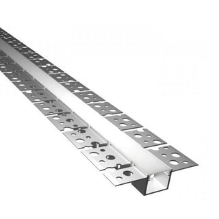 Profilo in alluminio flessibile curva da incasso per strip led 1,5 Mt