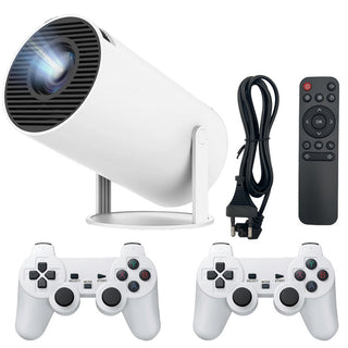 Proiettore 2in1 android11 wifi HD consolle Game 2 joystick con giochi