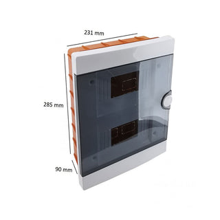 Quadro elettrico da incasso centralino 2x8 16 moduli DIN IP40