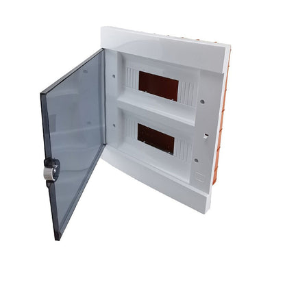 Quadro elettrico da incasso centralino 2x12 24 moduli DIN box scatola per interruttori IP40