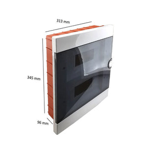 Quadro elettrico da incasso centralino 2x12 24 moduli DIN IP40